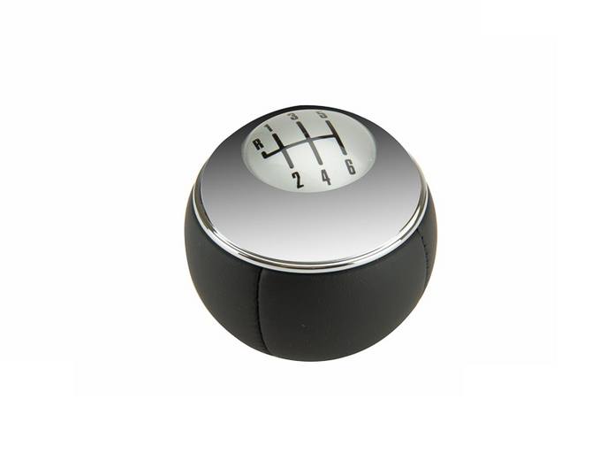 Mini Manual Trans Shift Knob (6-Speed) (Black/Chrome) 25117542272